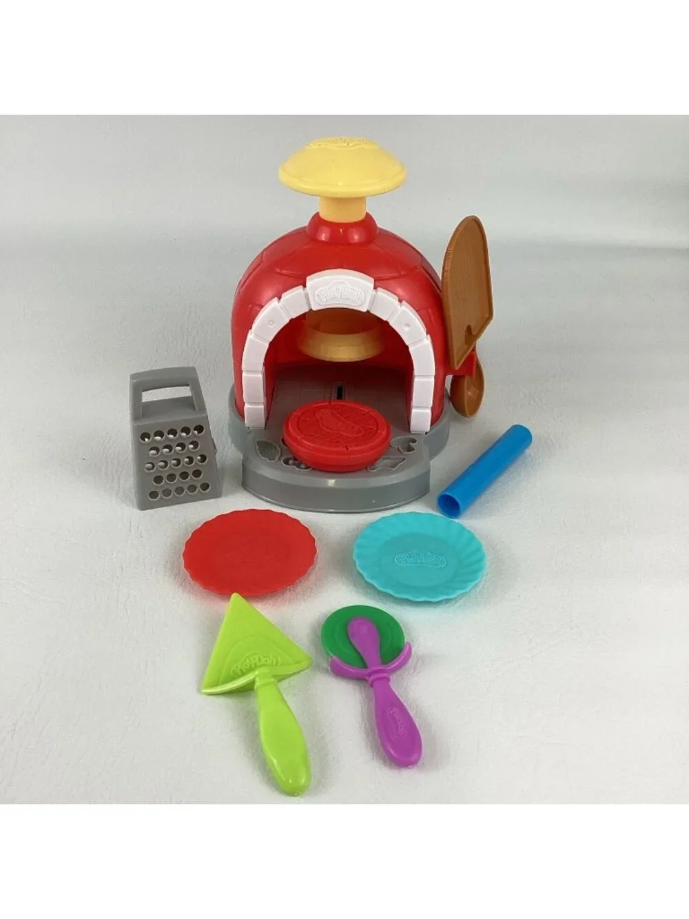 Play Doh Kitchen Creations Stamp N Top Pizza Oven Playset Press Mold Tools Lot